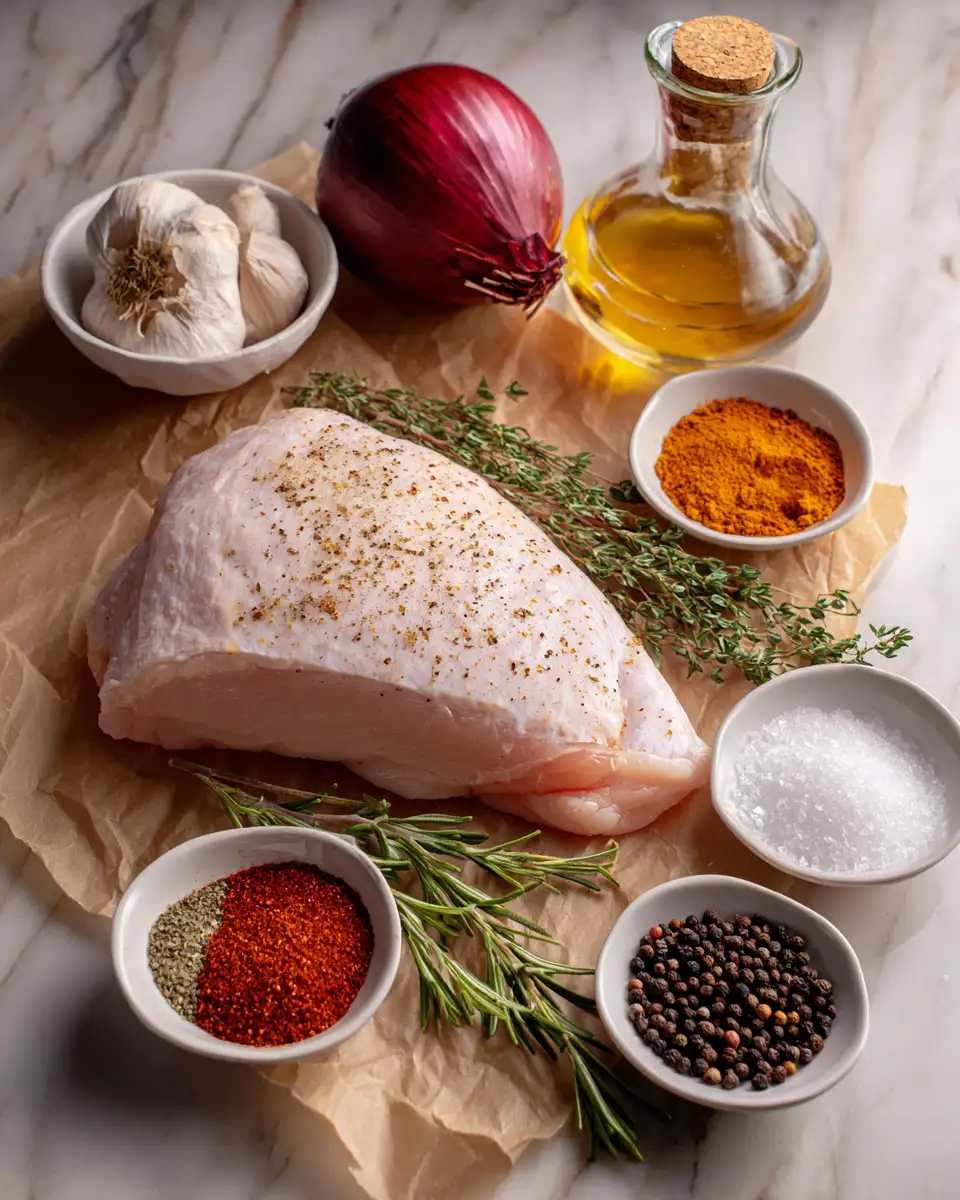 Ingredients for The Ultimate Guide to Perfectly Smoked Turkey Breast Every Time