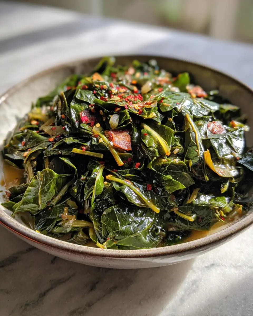 Final dish - The Ultimate Guide to Authentic Southern Collard Greens