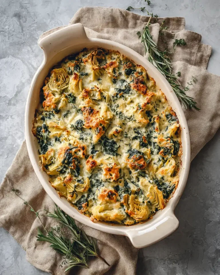 Creamy Spinach Artichoke Casserole That Will Steal the Show - Featured Image