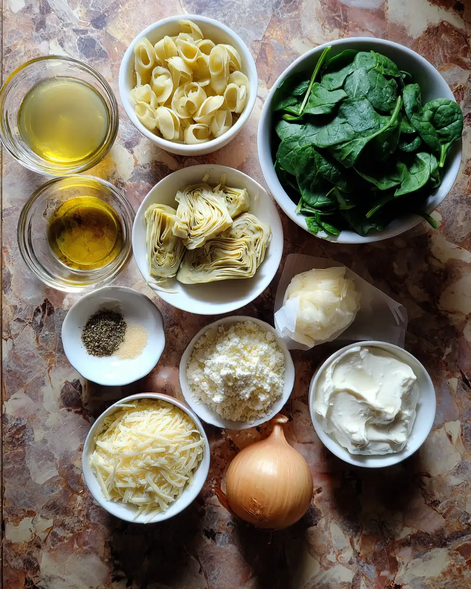 Ingredients for Creamy Spinach Artichoke Casserole That Will Steal the Show