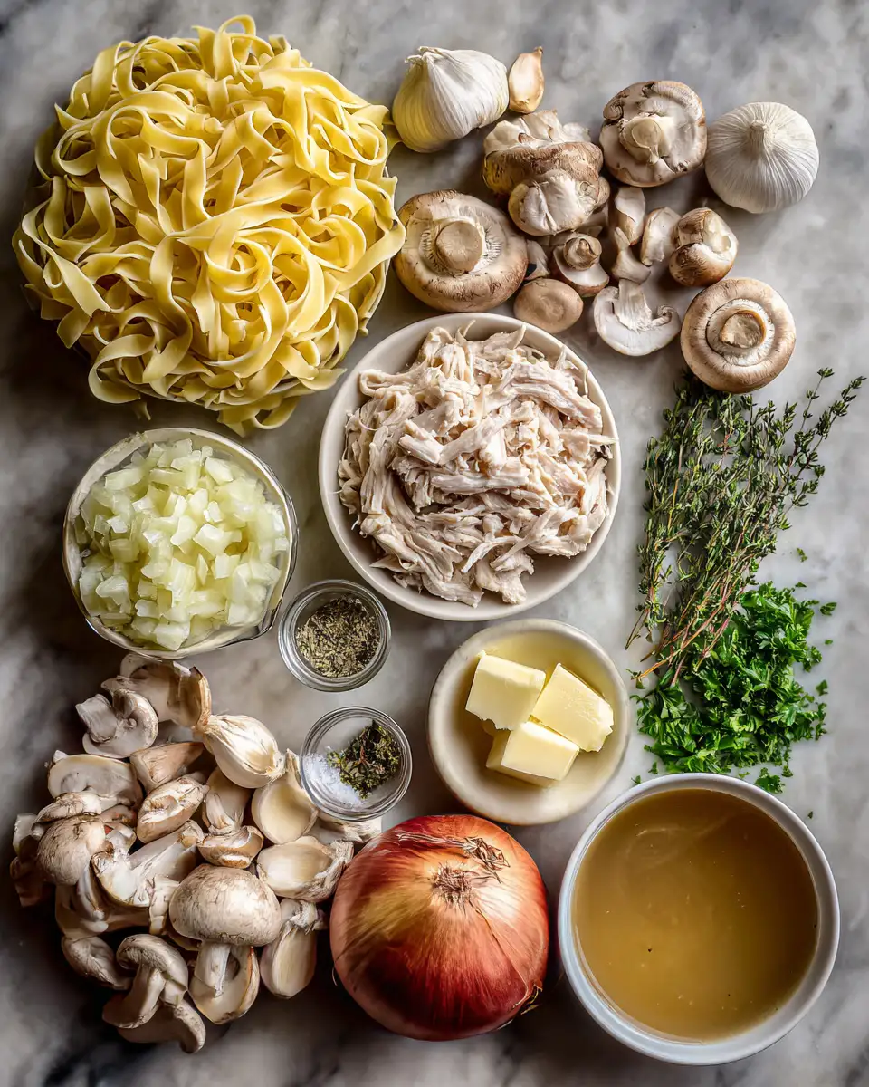 Ingredients for Irresistible Turkey Gravy Noodles That Will Elevate Your Dinner Game