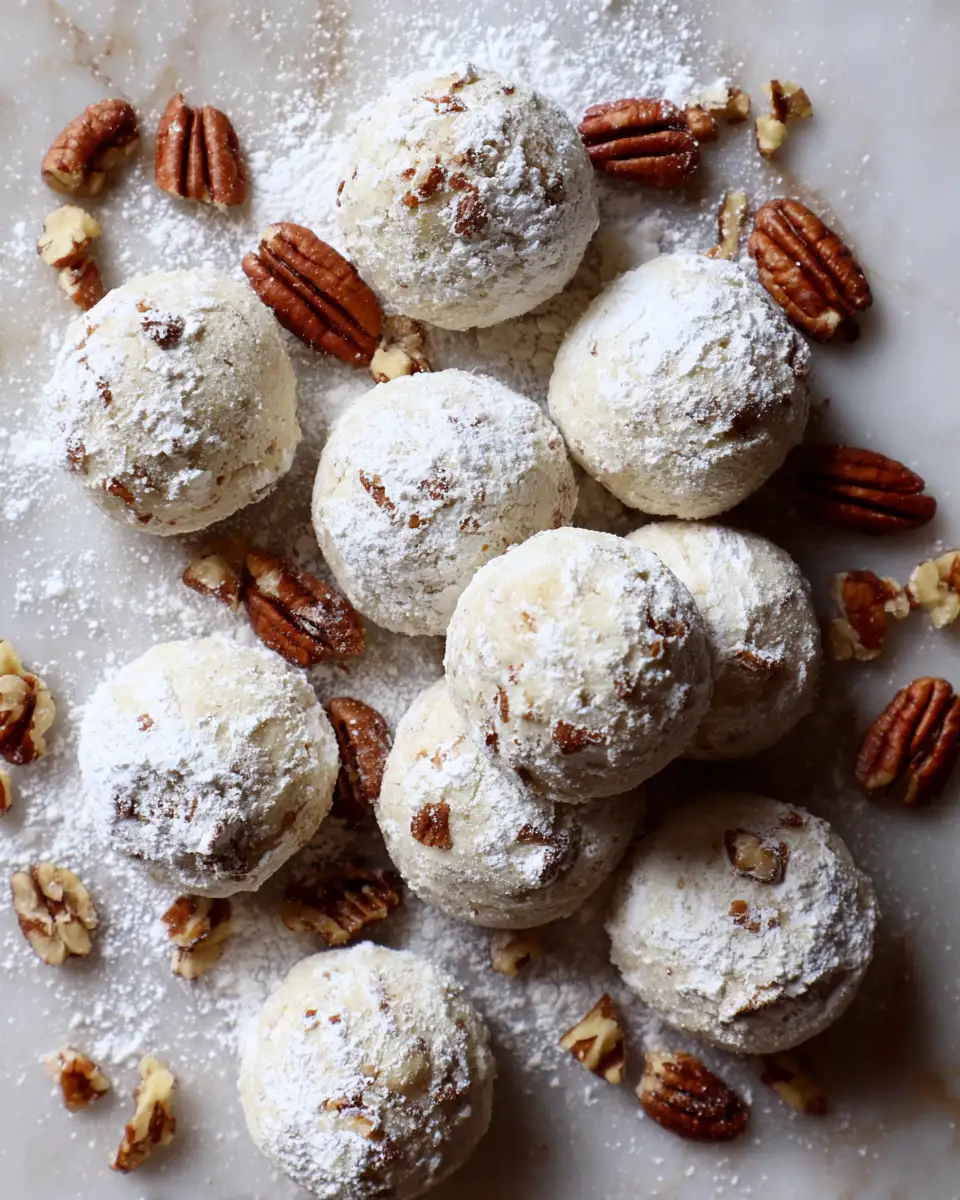 Ingredients for Irresistibly Soft Buttery Pecan Snowball Cookies You’ll Crave All Season