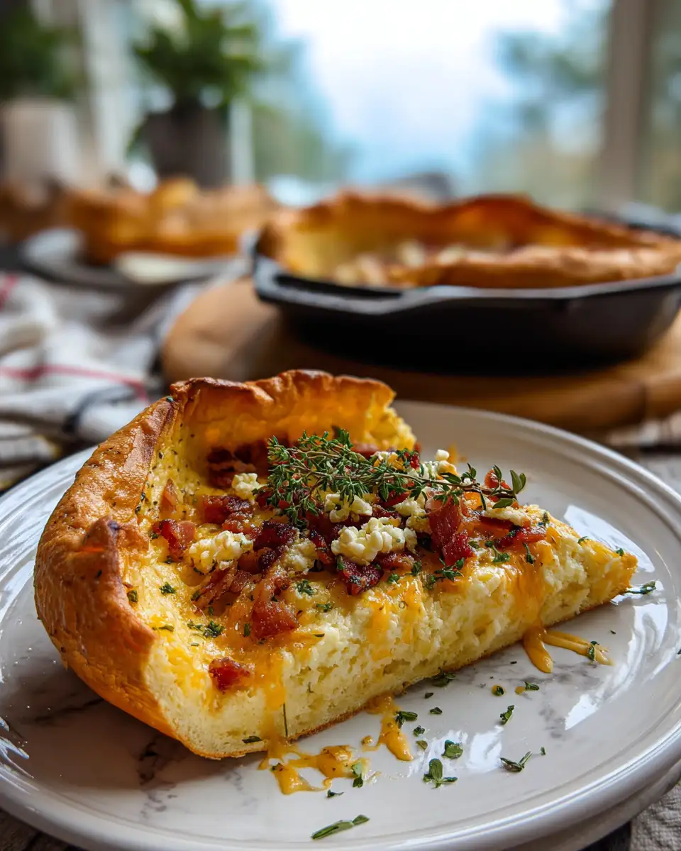 Irresistible Cheddar and Bacon Dutch Baby Recipe You Need to Try - Featured Image