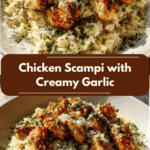 Irresistible Chicken Scampi with Creamy Garlic Parmesan Rice Recipe