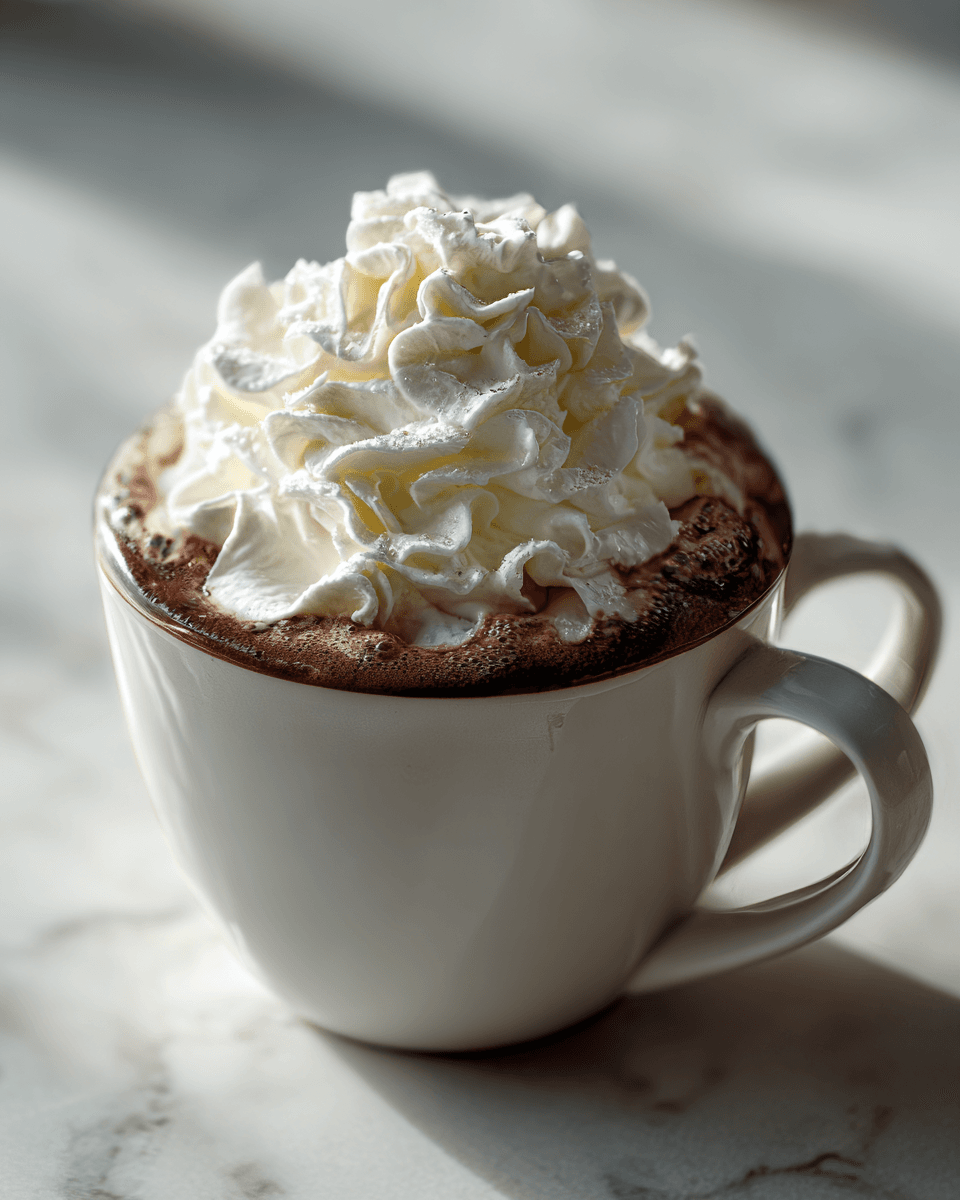The Ultimate Cup of Hot Chocolate Topped with Whipped Cream to Cozy Up Your Day