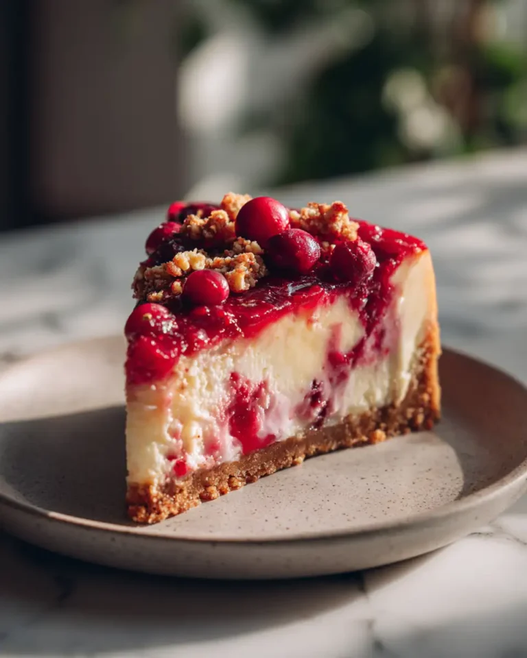Decadent Cranberry Cheesecake Recipe That Will Wow Your Taste Buds - Featured Image