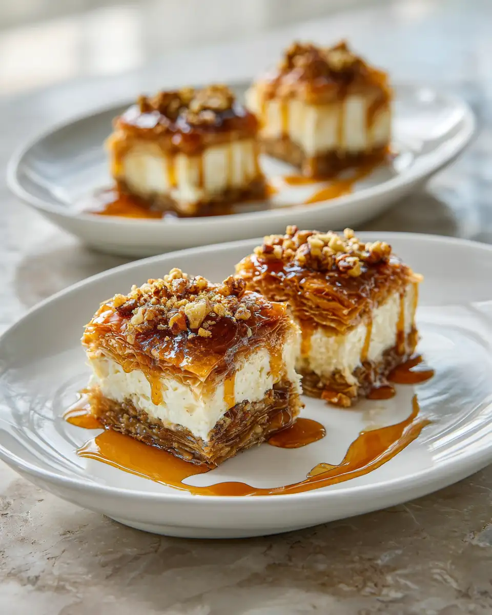 Decadent Honey Drizzled Baklava Cheesecake Phyllo Cookies You Have to Try - Featured Image
