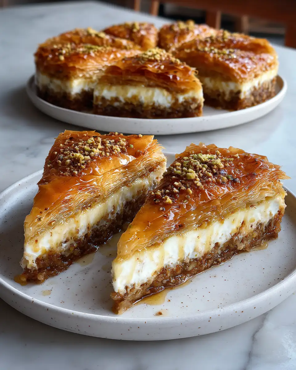 Final dish - Decadent Honey Drizzled Baklava Cheesecake Phyllo Cookies You Have to Try