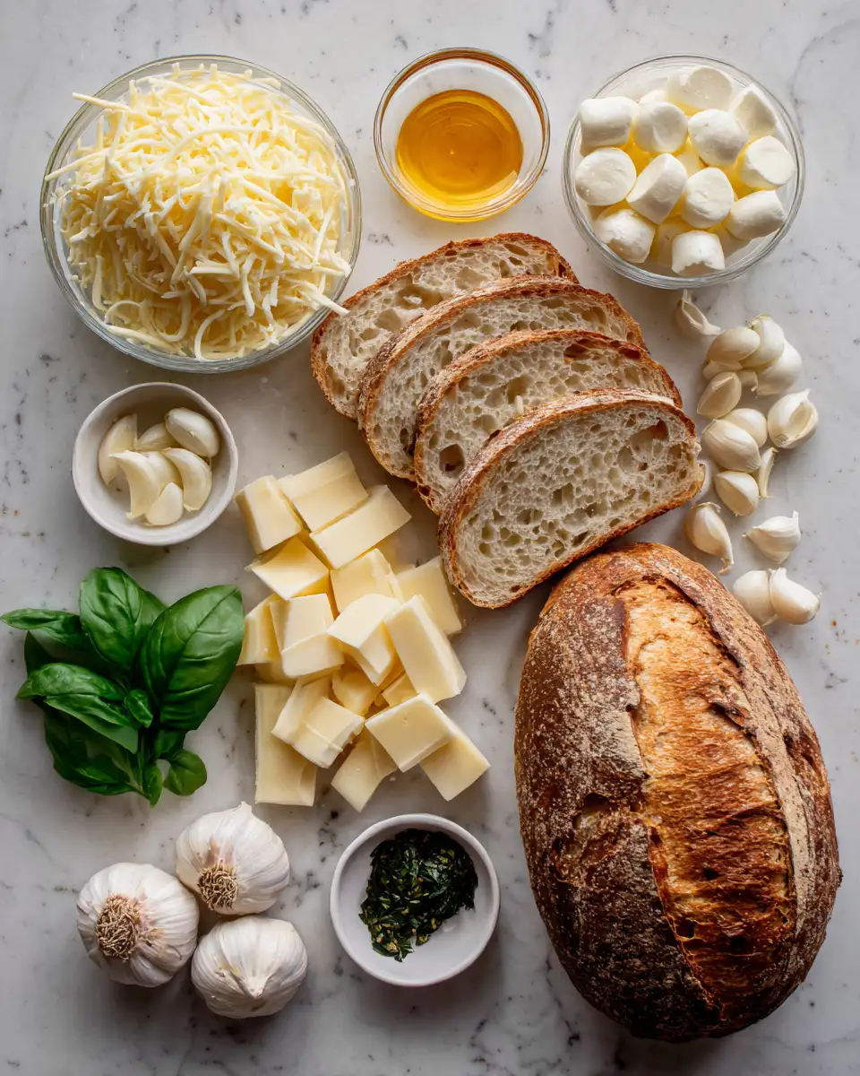 Ingredients for Irresistible Delicious Gourmet Grilled Cheese Recipes to Savor