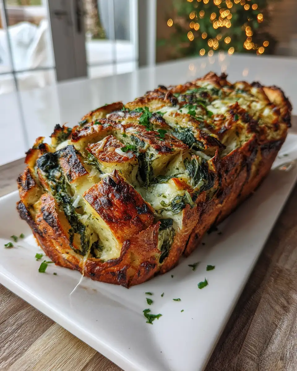 Festive Spinach Artichoke Pull Apart Bread Recipe That Will Wow Your Guests - Featured Image