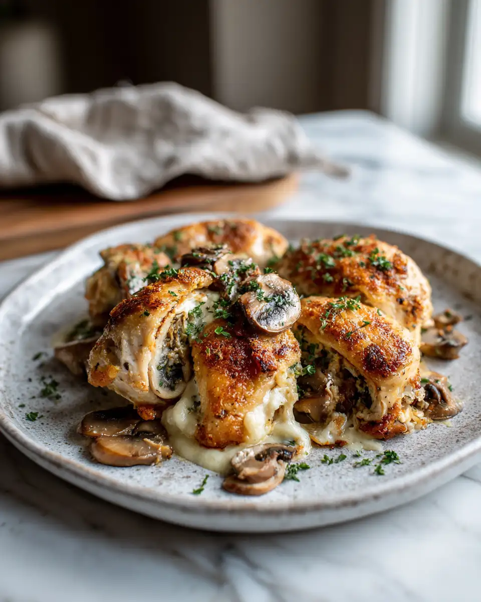 Irresistible Gouda and Mushroom Stuffed Chicken Recipe for Flavor Lovers - Featured Image