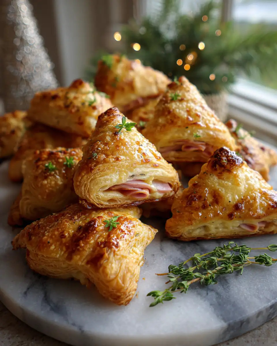 Final dish - Delicious Ham and Cheese Puff Pastry Christmas Trees Recipe to Try This Holiday Season