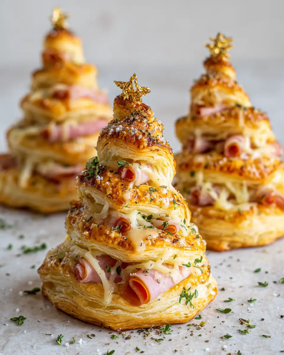 Ingredients for Delicious Ham and Cheese Puff Pastry Christmas Trees Recipe to Try This Holiday Season