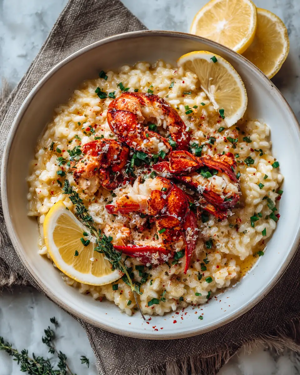 Creamy Lemon Butter Lobster Risotto Recipe That Will Wow Your Taste Buds - Featured Image