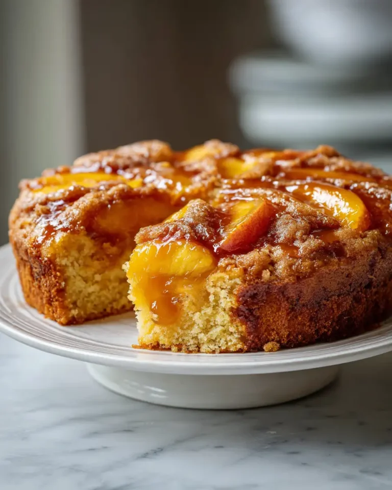 Irresistible Peach Cobbler Cake Recipe You Need to Try - Featured Image
