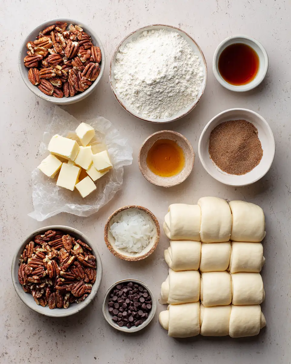 Ingredients for Irresistible Pecan Pie Crescent Rolls That Will Wow Your Taste Buds