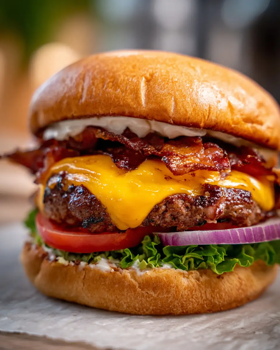 Final dish - The Ultimate Printable Bacon Ranch Cheeseburger Recipe You Need to Try