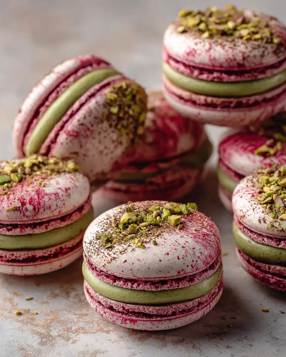 Irresistible Raspberry Pistachio Macarons That Melt in Your Mouth - Featured Image