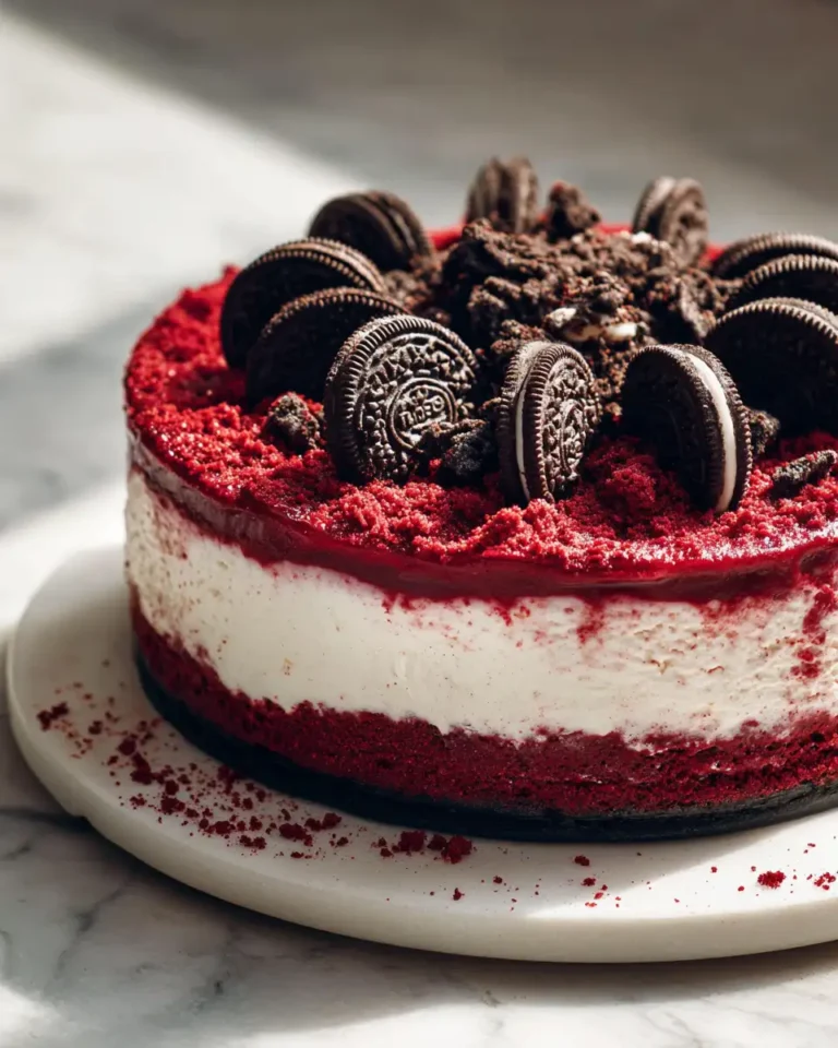 Decadent Red Velvet Oreo Cheesecake That Will Steal Your Heart - Featured Image