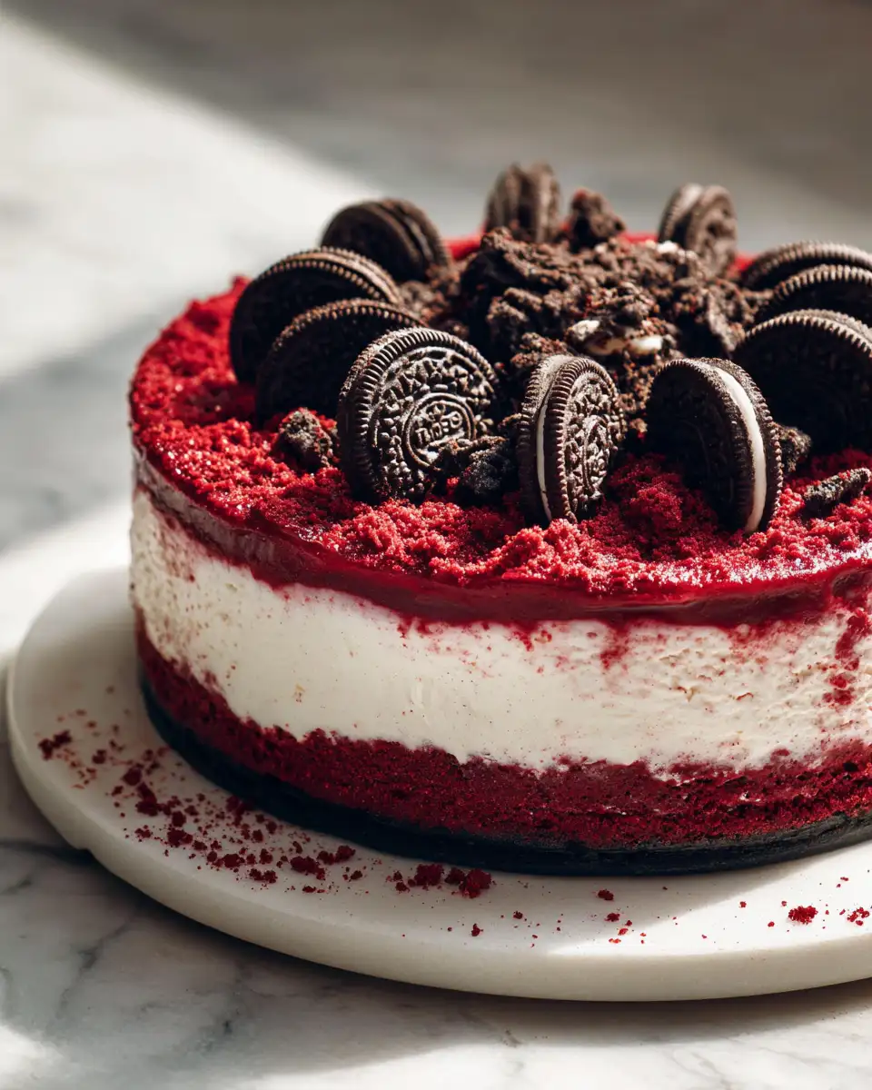 Decadent Red Velvet Oreo Cheesecake That Will Steal Your Heart