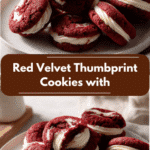 Irresistible Red Velvet Thumbprint Cookies with Cream Cheese Filling