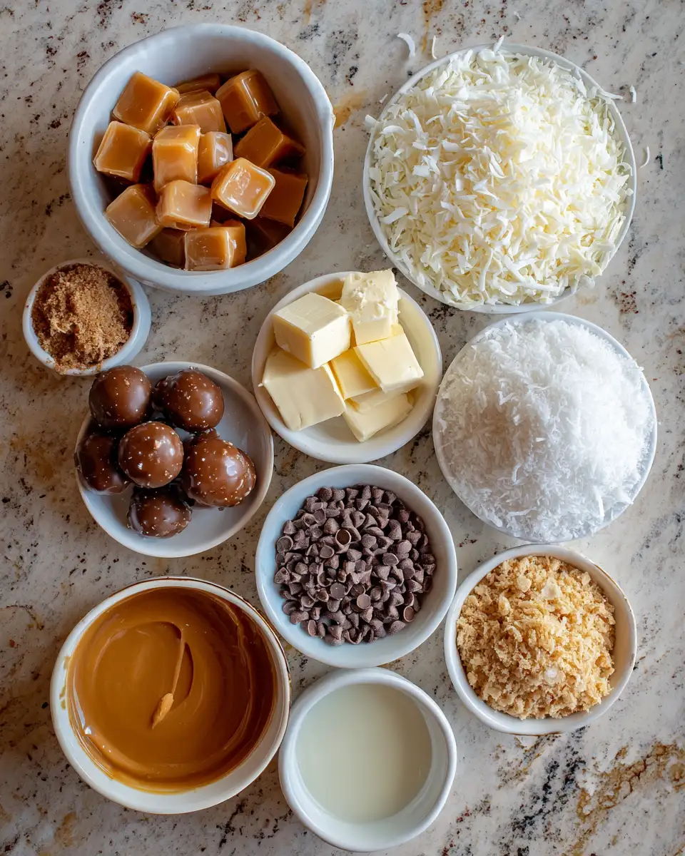 Ingredients for Indulge in the Irresistible Delight of Samoa Truffles