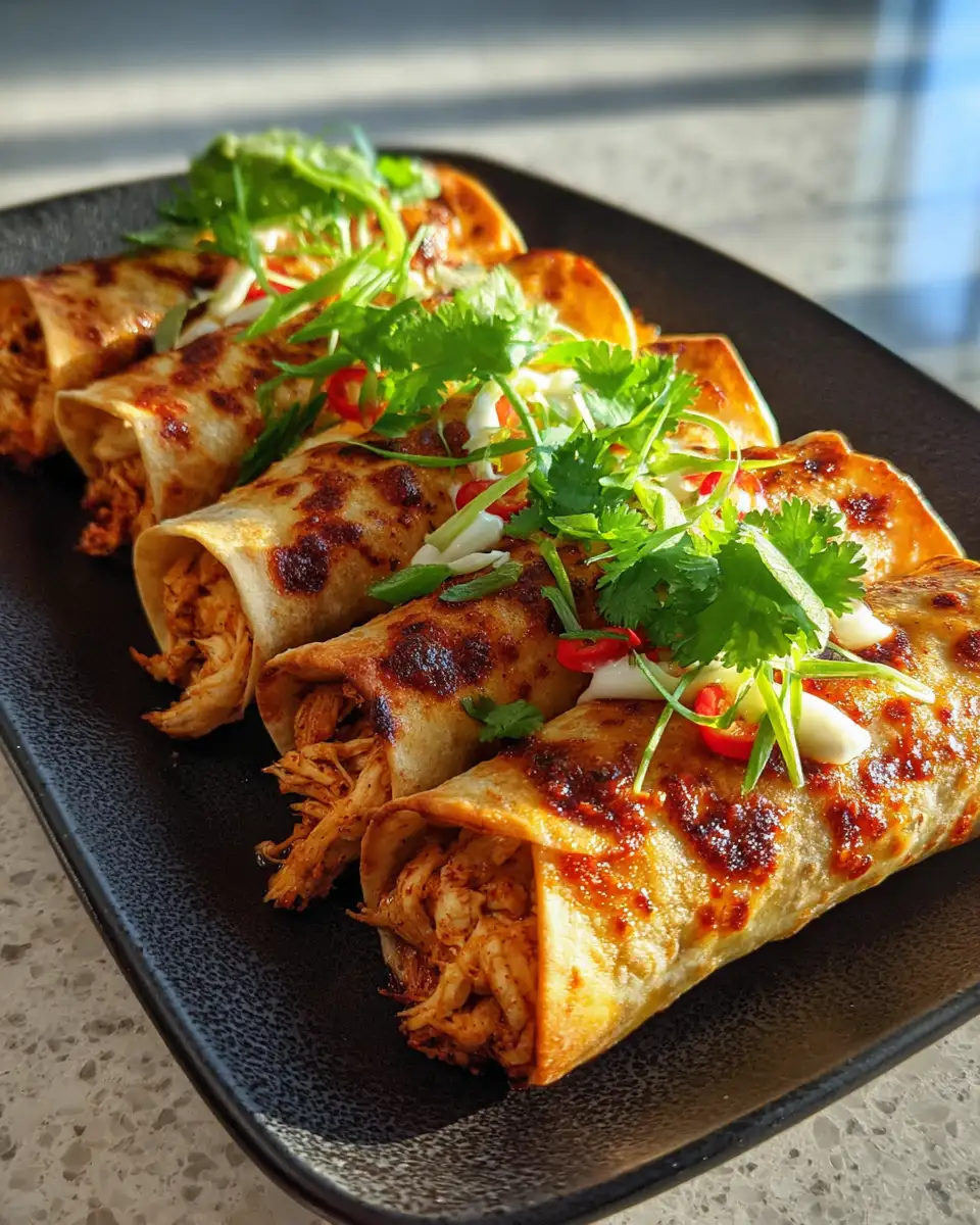 Irresistible Spicy Hatch Chili Chicken Taquito Rolls You Need to Try - Featured Image