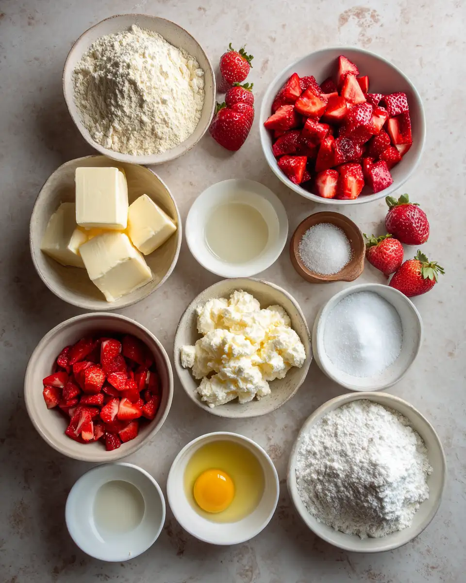 Ingredients for Irresistible Strawberry Cheesecake Cookies You Have to Try