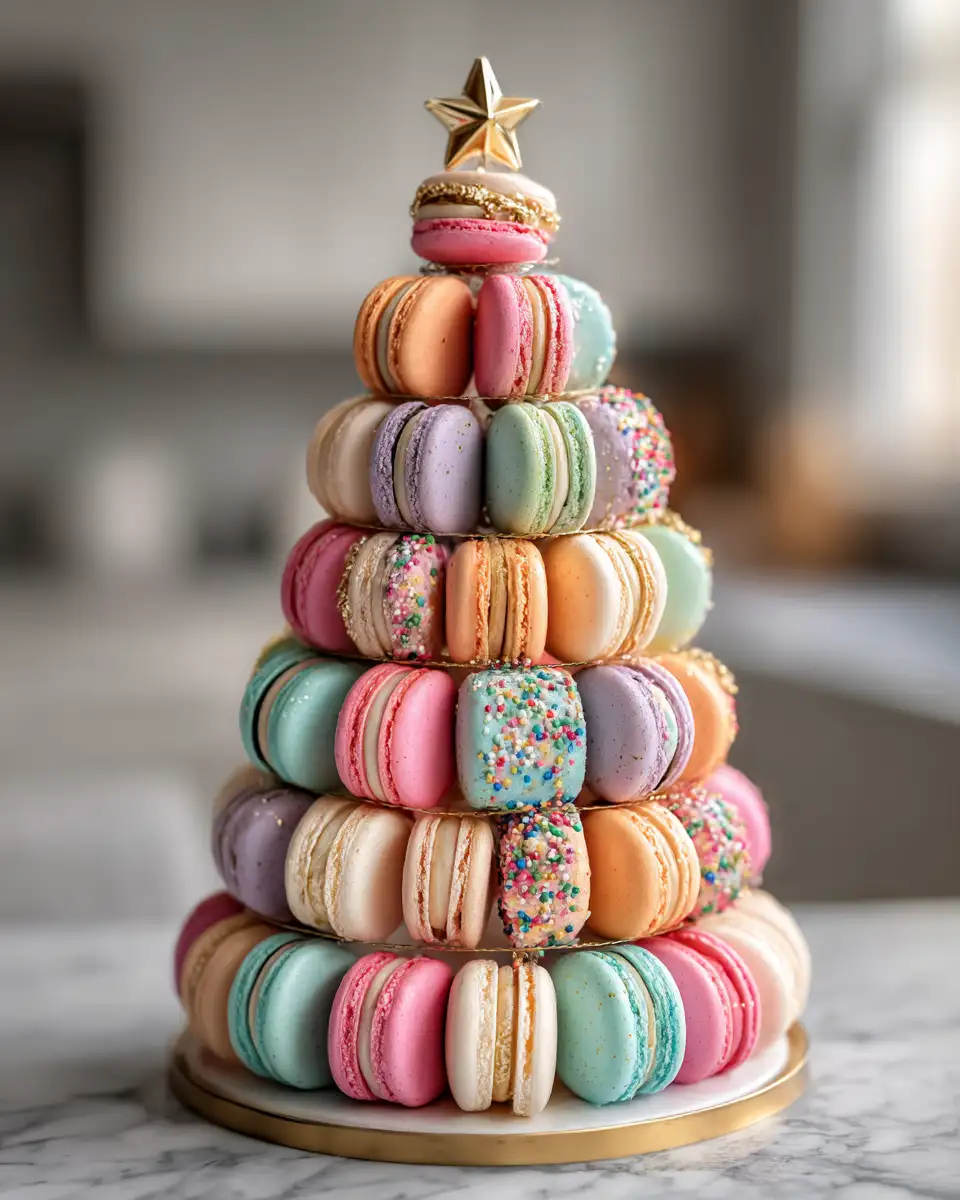 Final dish - Tasty Christmas Tree Cake Macarons Treat That Will Wow Your Taste Buds