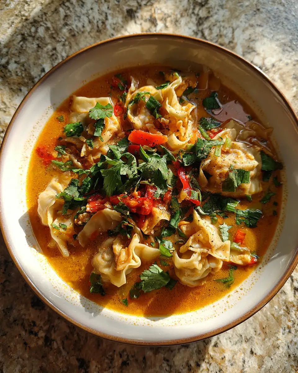 Final dish - Discover the Exotic Flavors of Thai Potsticker Coconut Soup