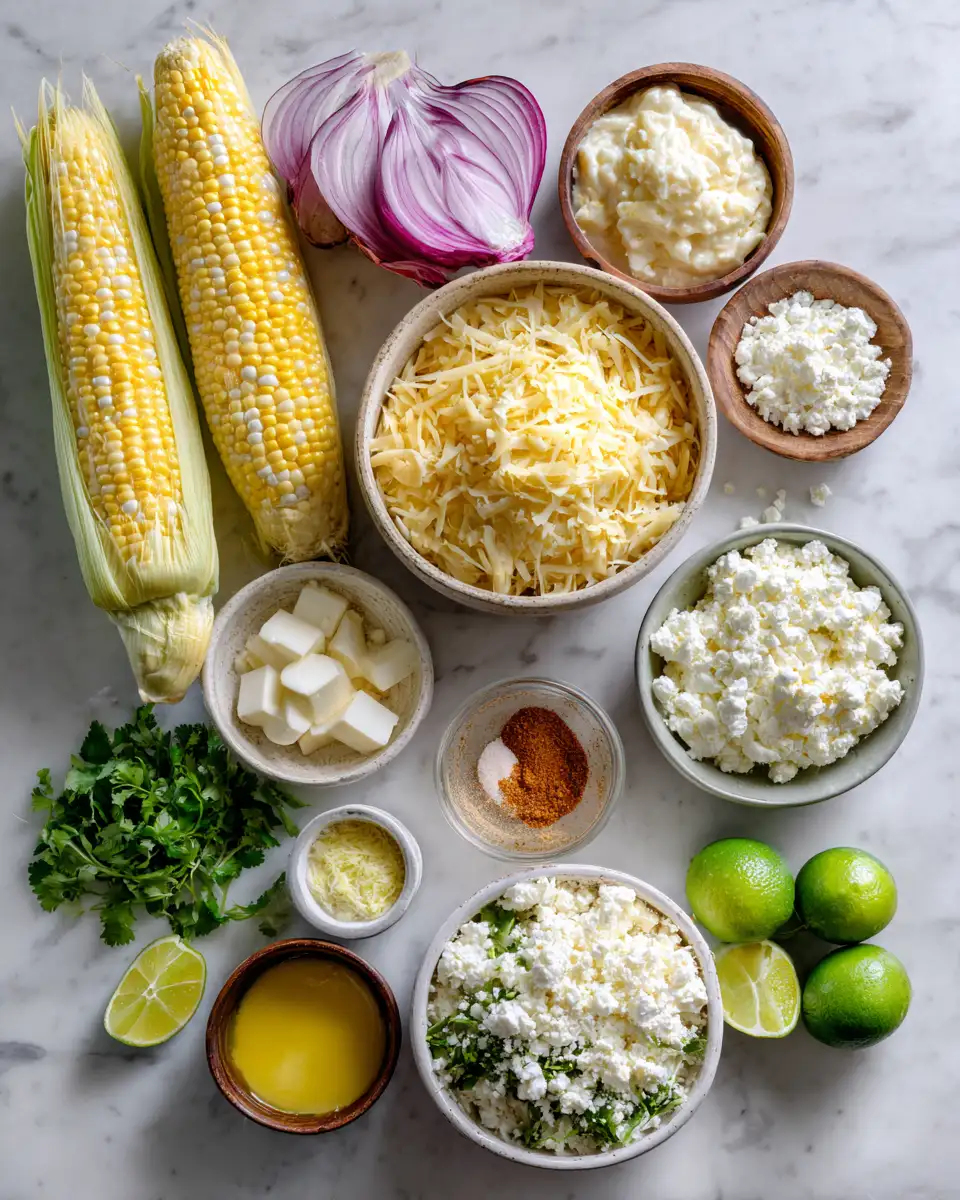 Ingredients for Zesty Elote Inspired Pasta Delight That Will Ignite Your Taste Buds