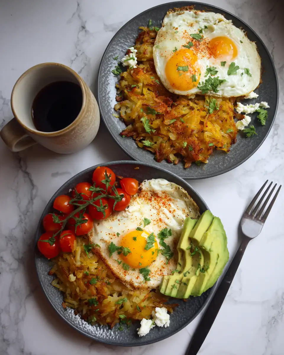 Ingredients for Ultimate Crispy Hash Brown Breakfast Bowls to Start Your Day Right