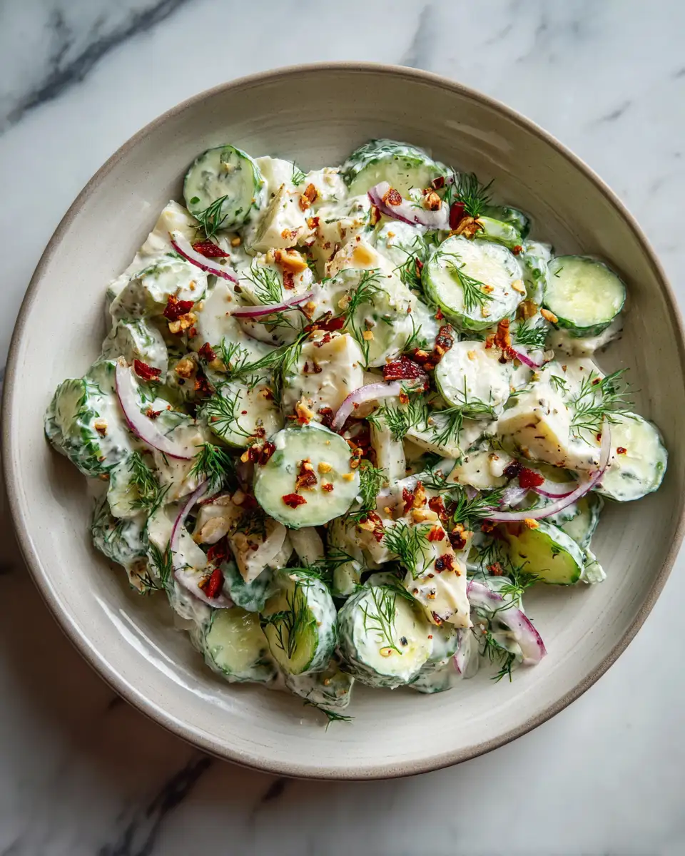 Final dish - Crunch Into Refreshing Cucumber Ranch Crack Salad Bliss