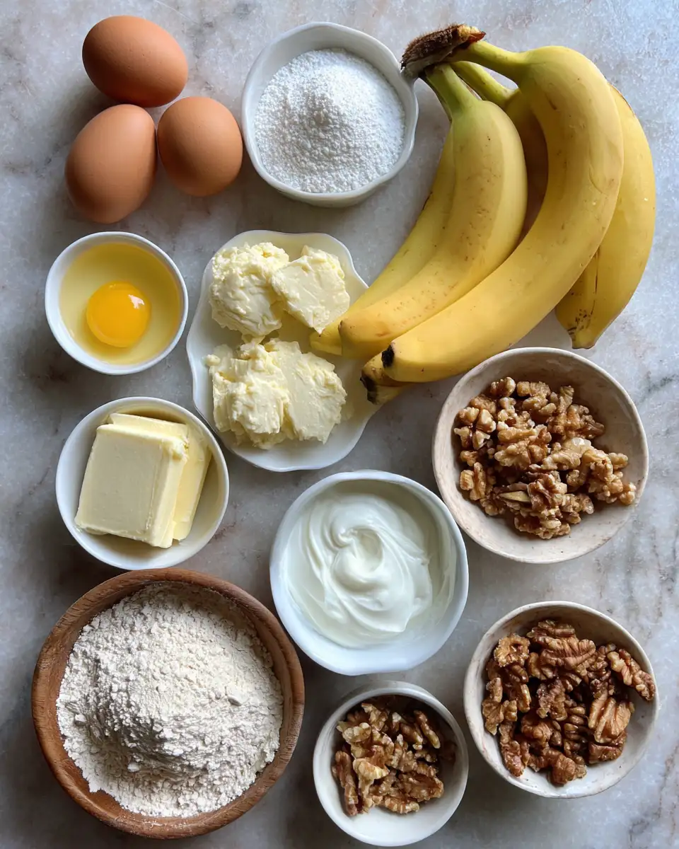 Ingredients for Irresistible Delicious Homemade Banana Bread Recipe You Need to Try
