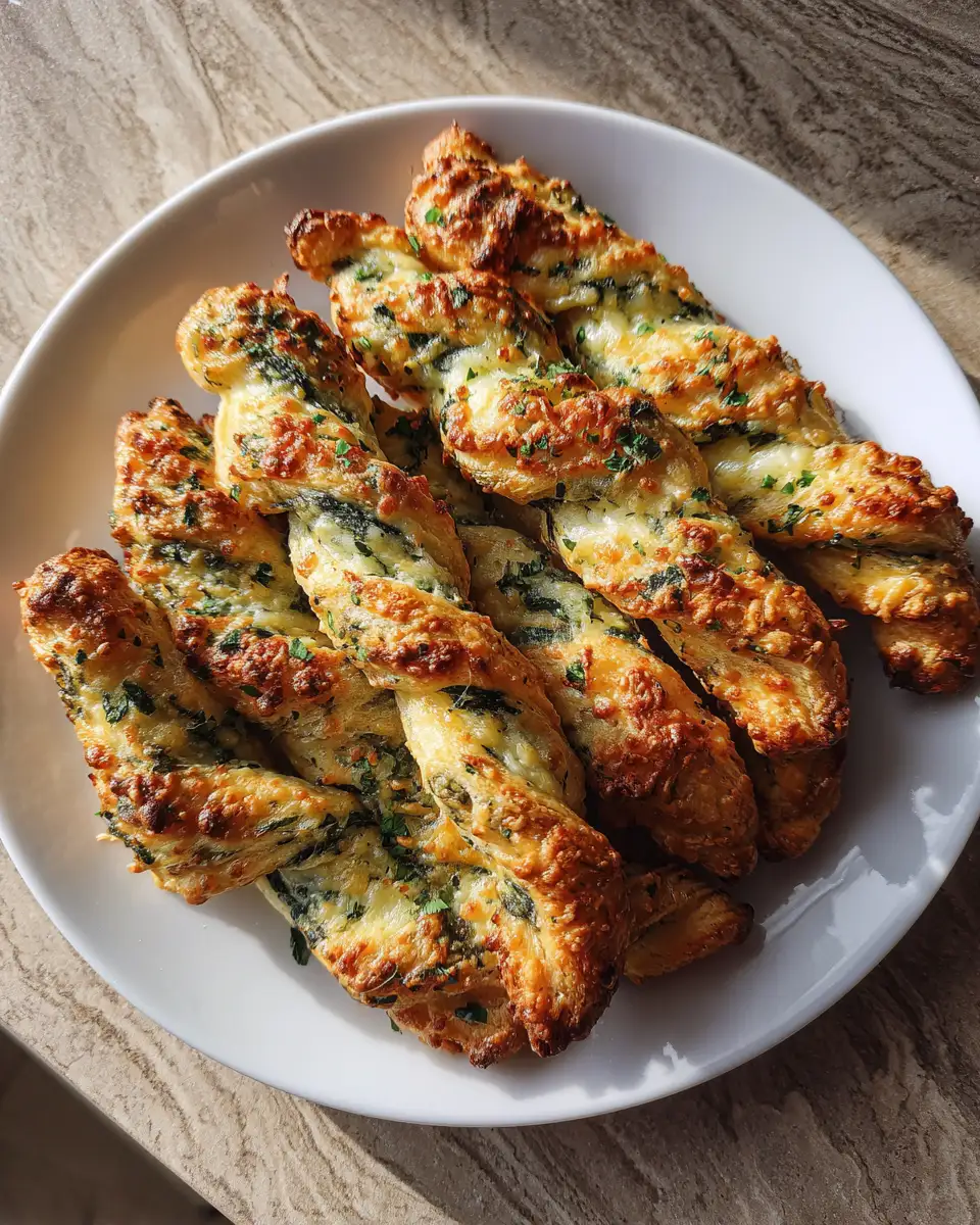 Final dish - Irresistible Parmesan and Spinach Cheese Twists You Have to Try