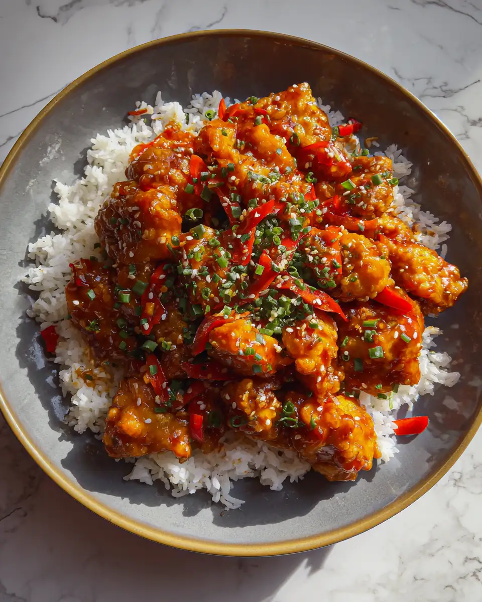 Final dish - Diablo Spicy and Sweet Chicken Dinner That Will Ignite Your Taste Buds