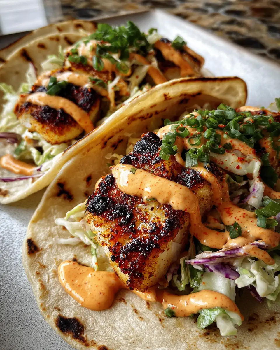 Irresistible Grilled Fish Tacos with Spicy Mayo That Will Ignite Your Taste Buds - Featured Image