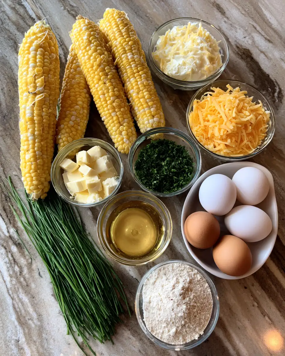Ingredients for Sweet and Savory Delight Honey Glazed Corn Casserole Recipe to Try
