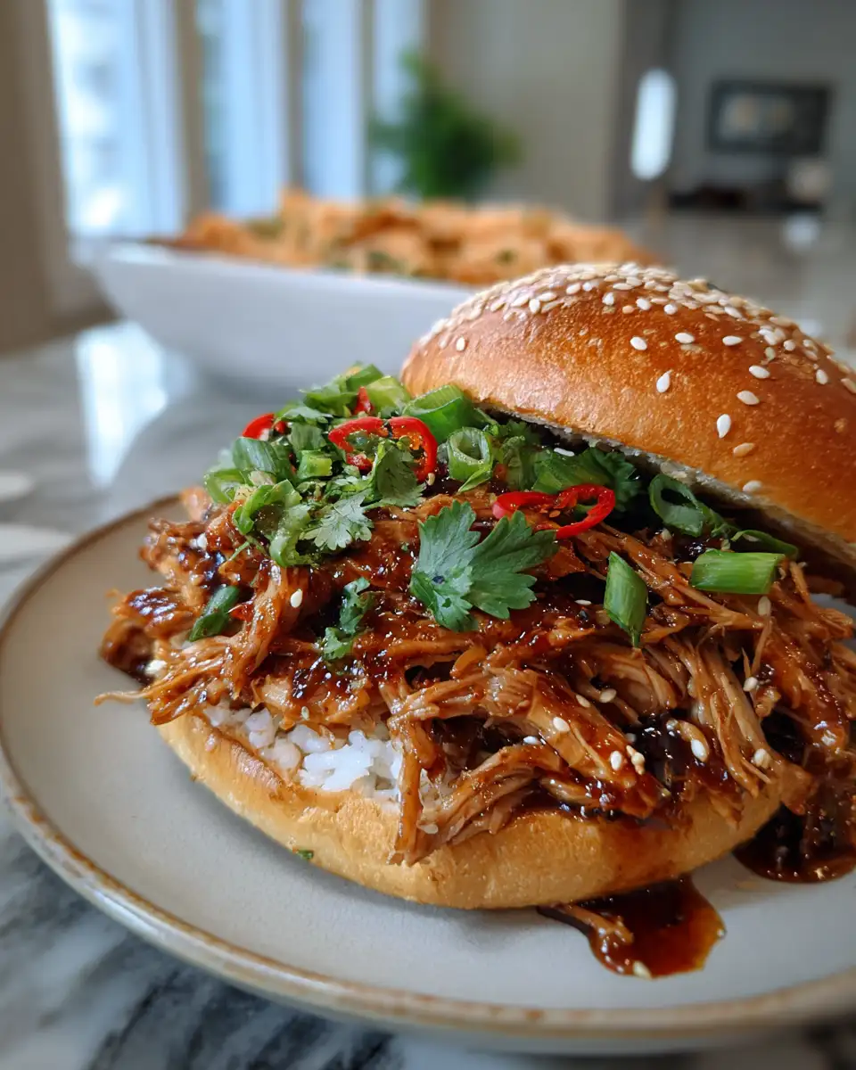 Final dish - Discover the Secret to Juicy Asian Pulled Pork That Will Blow Your Taste Buds Away