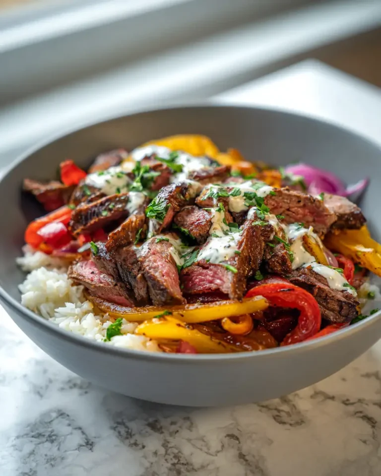 Savor Flavor with This Easy Low-Carb Steak Fajita Bowl Recipe - Featured Image