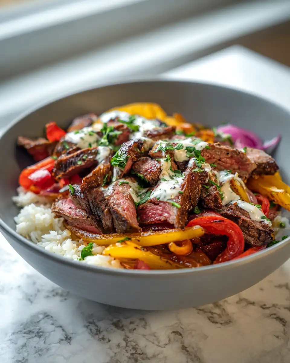 Savor Flavor with This Easy Low-Carb Steak Fajita Bowl Recipe - Featured Image