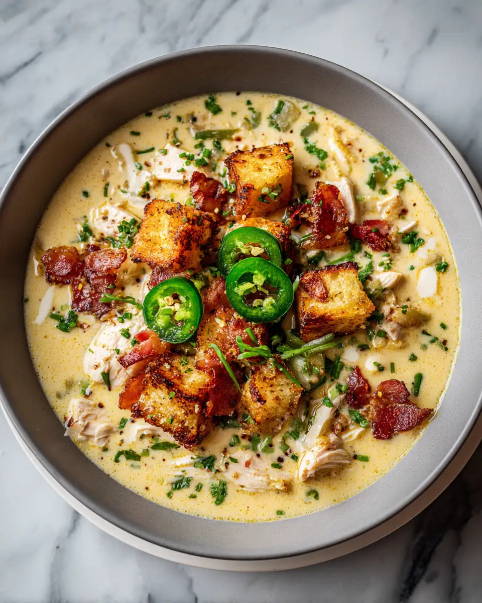 Final dish - Cozy Up with Spicy Jalapeño Popper Chicken Soup