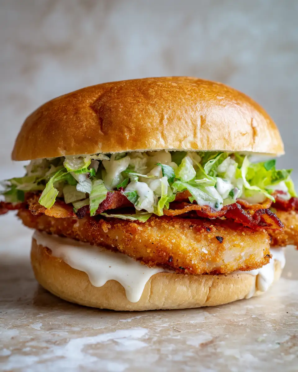 Ingredients for The Best Crispy Chicken Caesar Sandwich You Need to Try Today