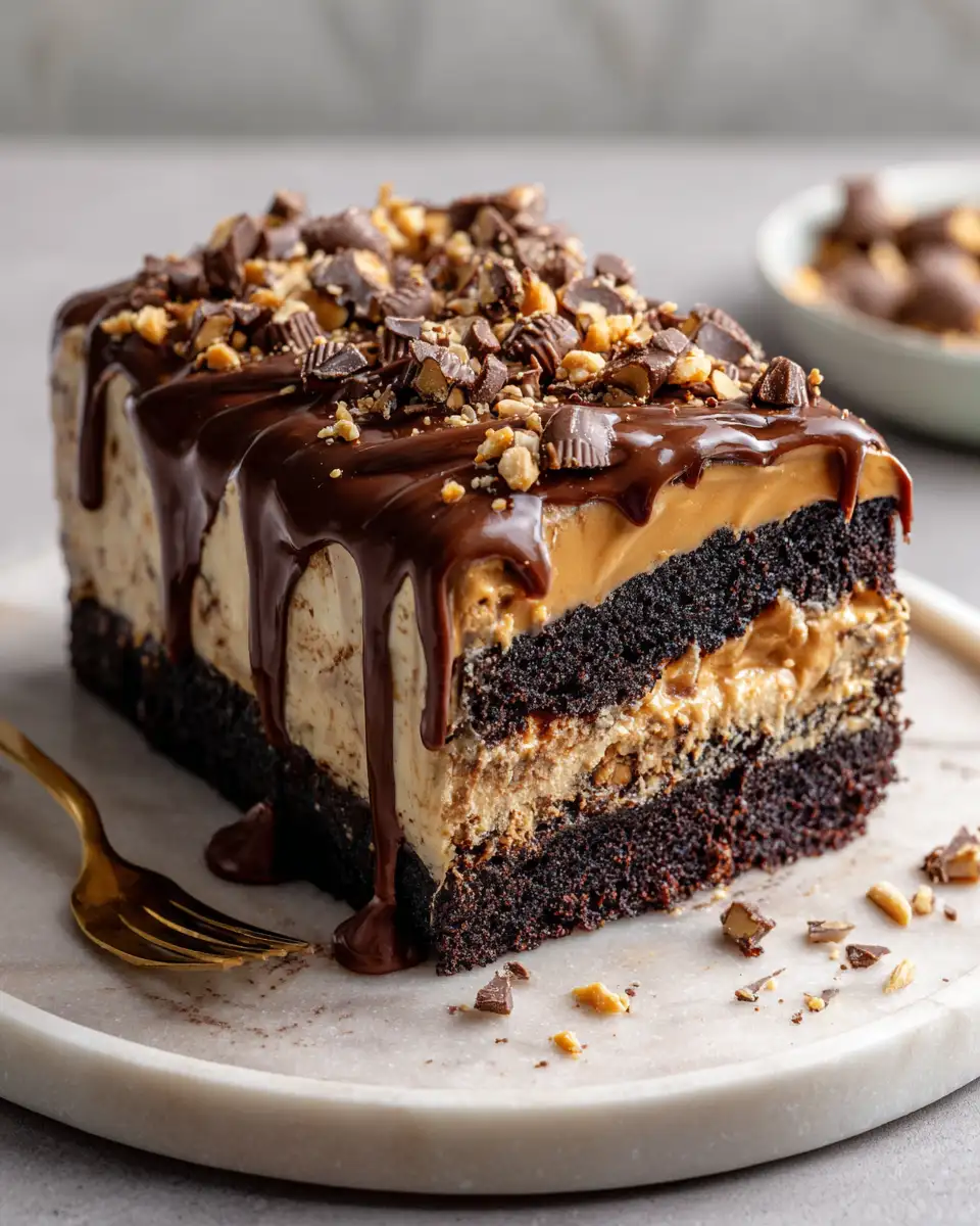 Irresistible Chocolate Peanut Butter Poke Cake Recipe You Have to Try - Featured Image