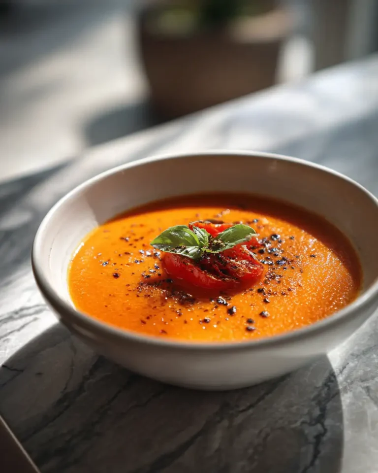 Velvety Creamy Roasted Tomato and Garlic Soup to Warm Your Soul - Featured Image