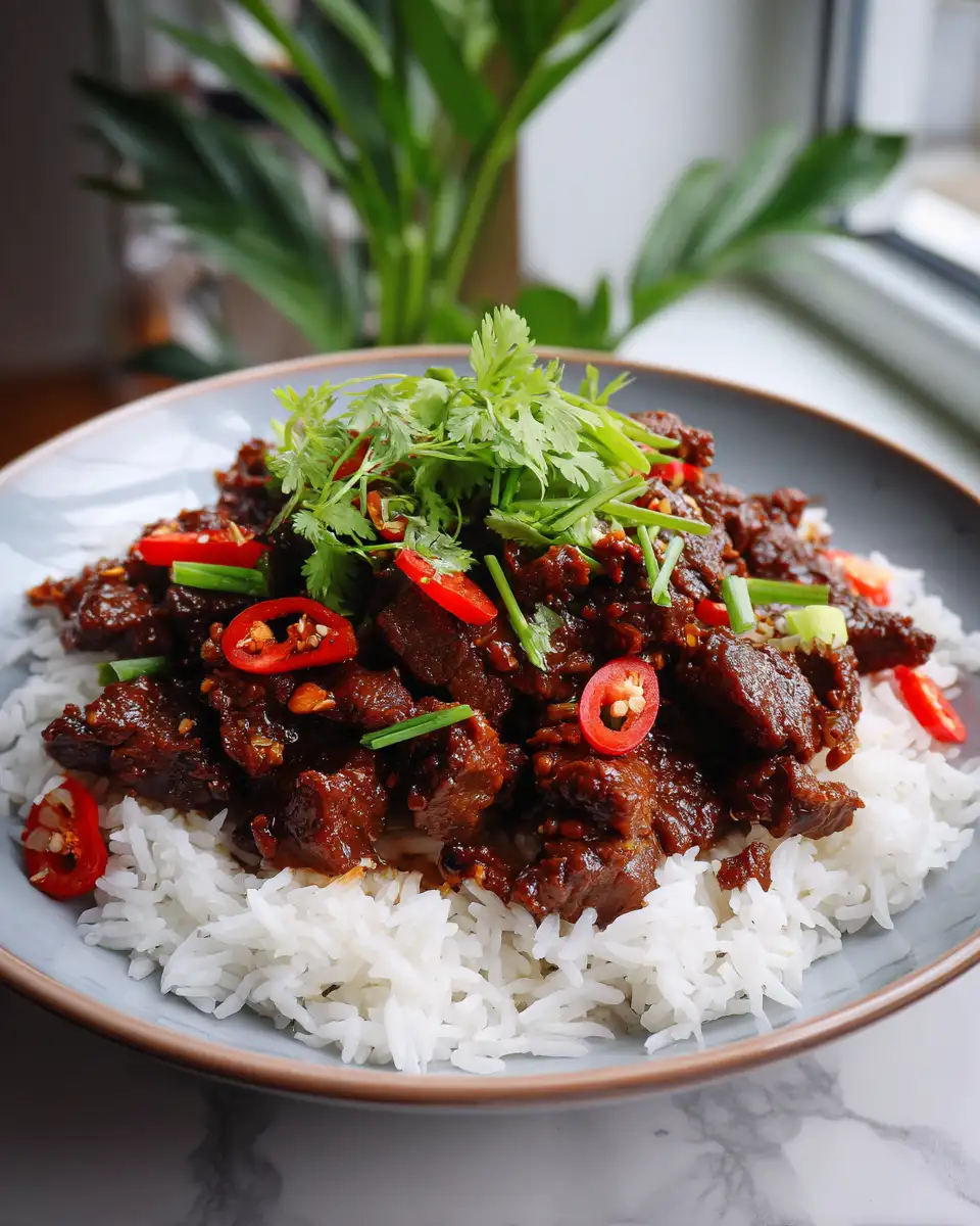 Final dish - Irresistibly Crispy Chilli Beef That Will Ignite Your Taste Buds