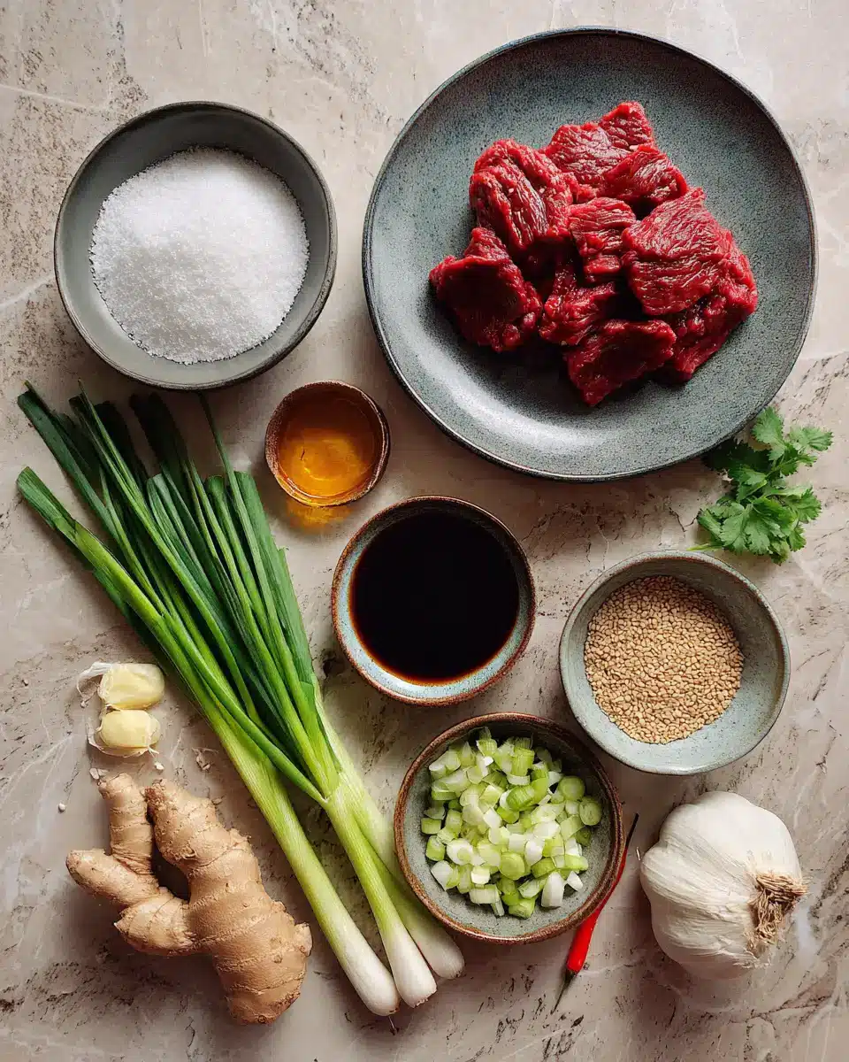 Ingredients for Irresistibly Crispy Chilli Beef That Will Ignite Your Taste Buds