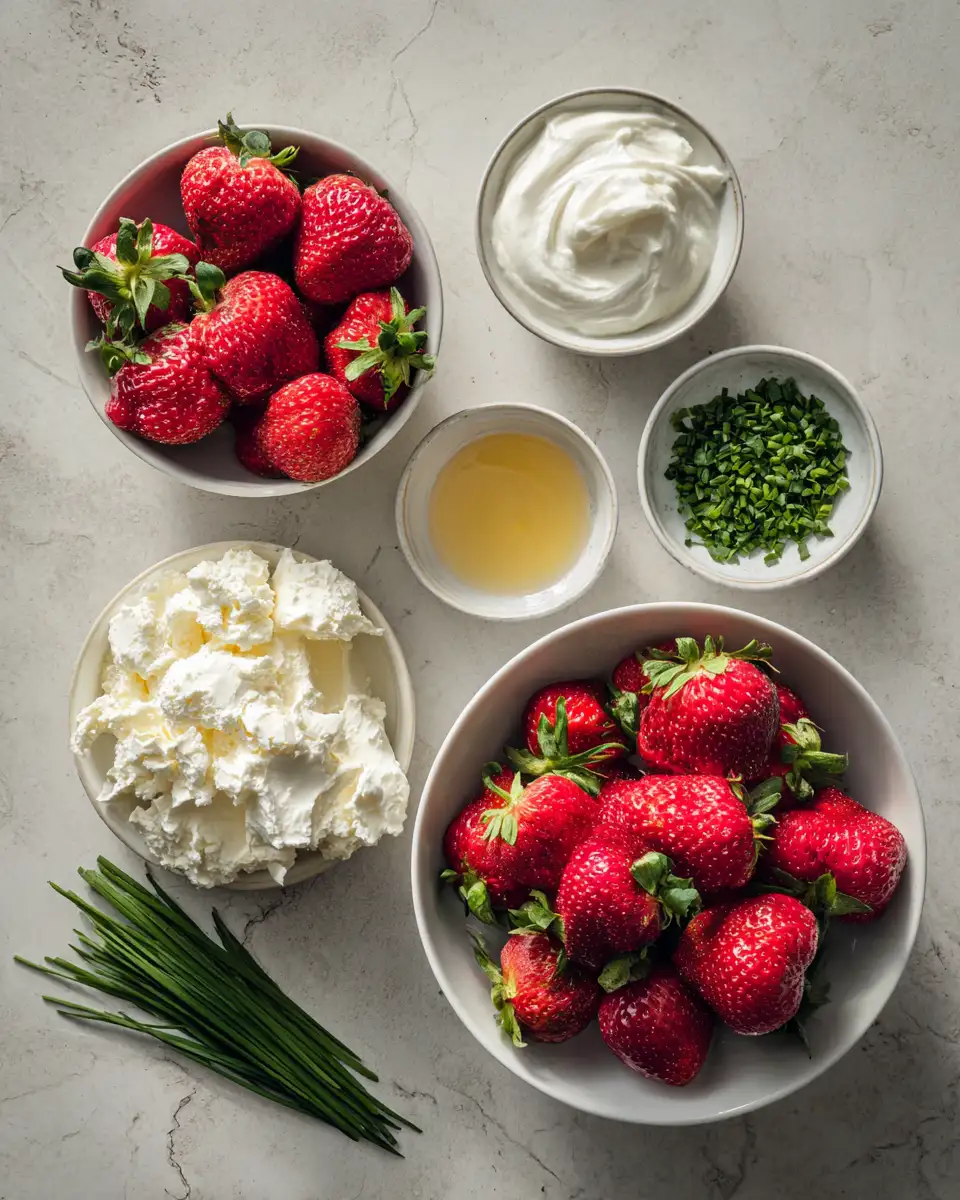 Ingredients for Irresistible Deviled Strawberry Hearts That Will Steal Your Heart
