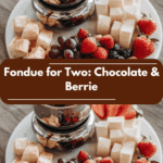 Fondue for Two Chocolate and Berries Delight