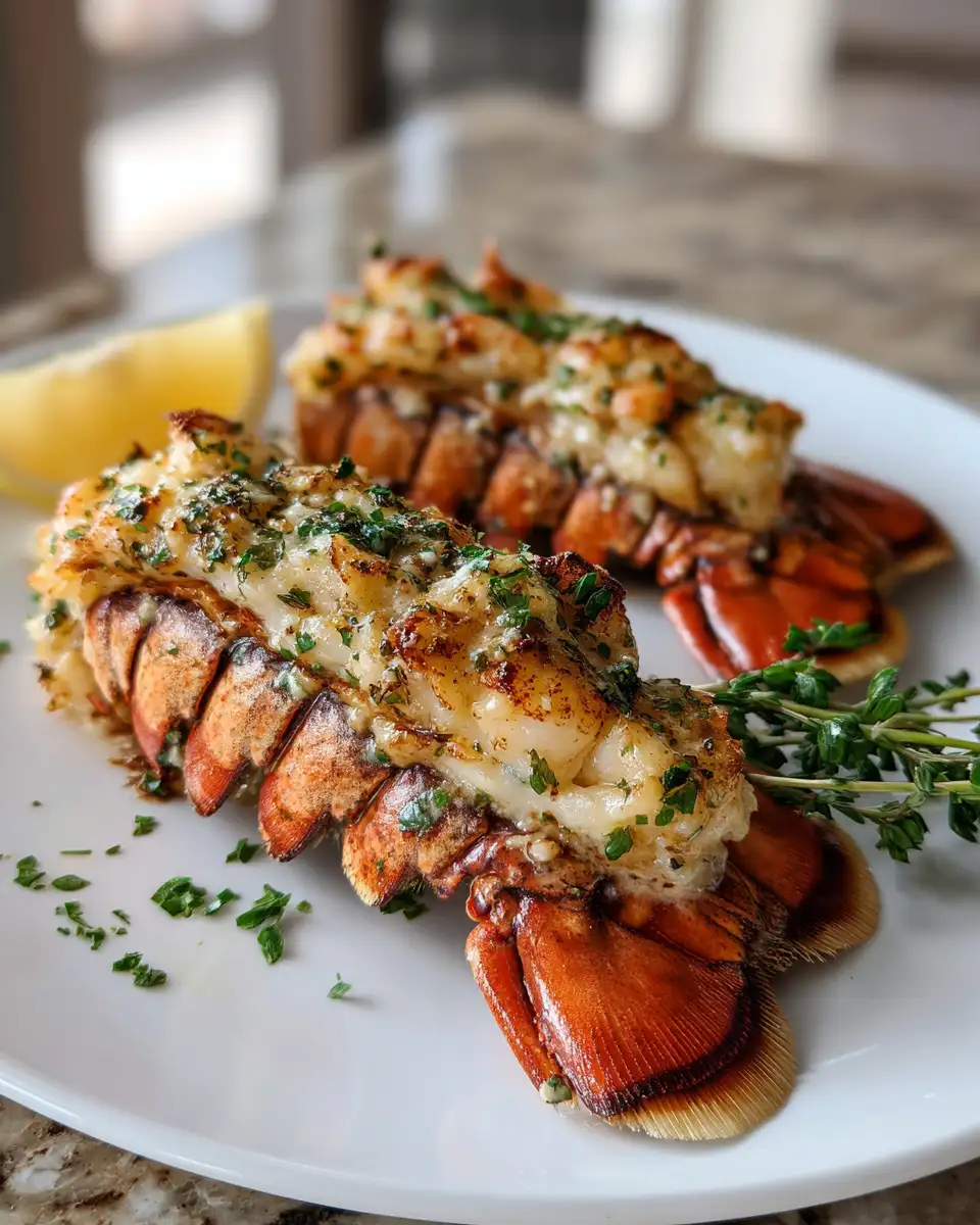 Final dish - Irresistible Garlic Butter Broiled Lobster Tails That Will Elevate Your Dinner Game